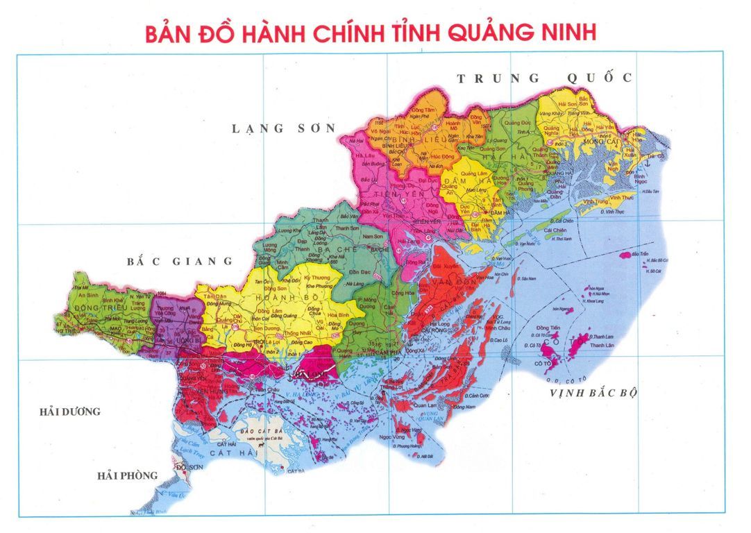Tham khảo vị trí huyện Tiên Yên trên bản đồ hành chính tỉnh Quảng Ninh