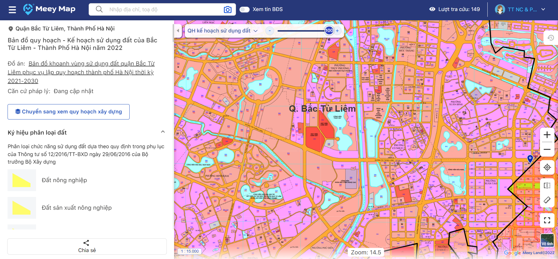 Bản đồ quy hoạch sử dụng đất huyện Lập Thạch, Vĩnh Phúc