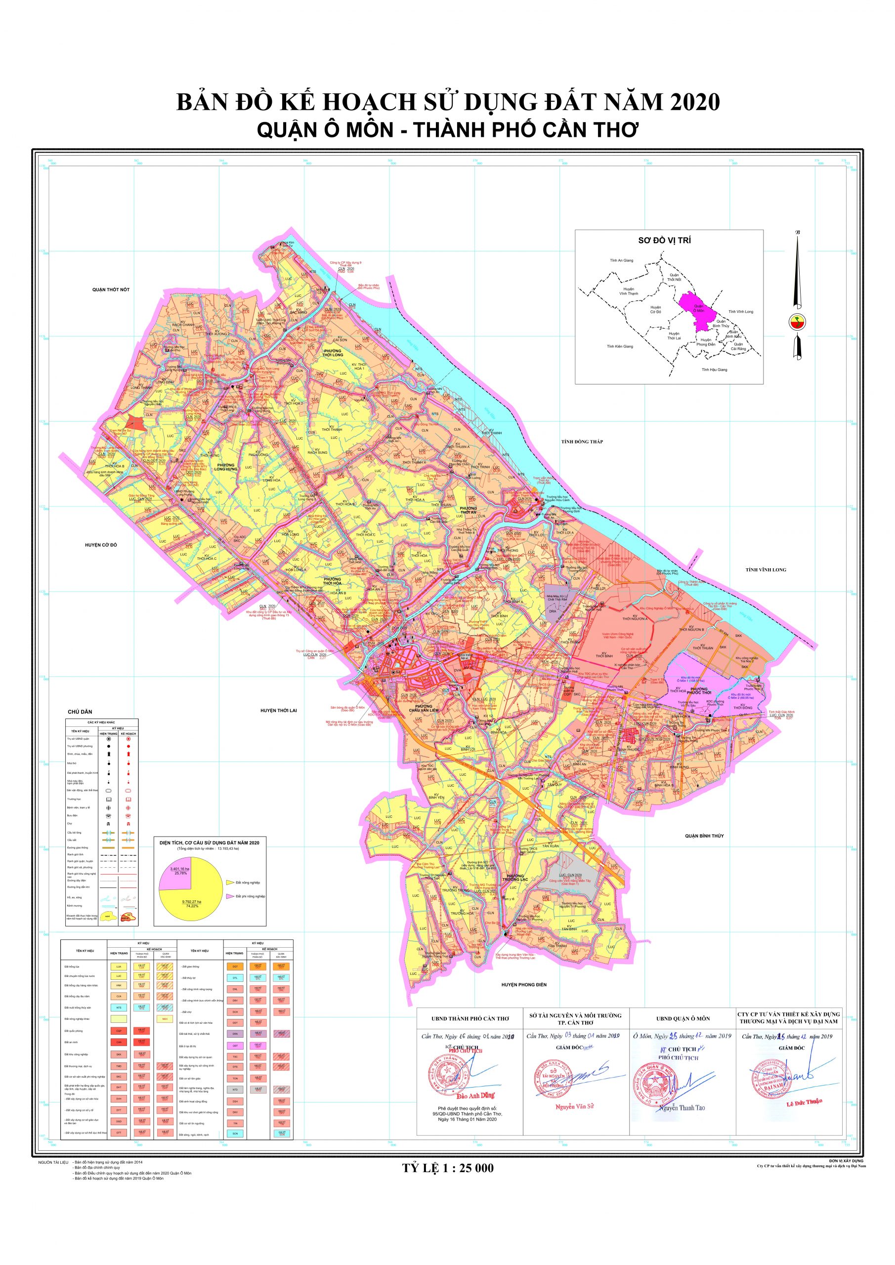 Bản đồ quy hoạch Quận Ô Môn, Cần Thơ mới nhất