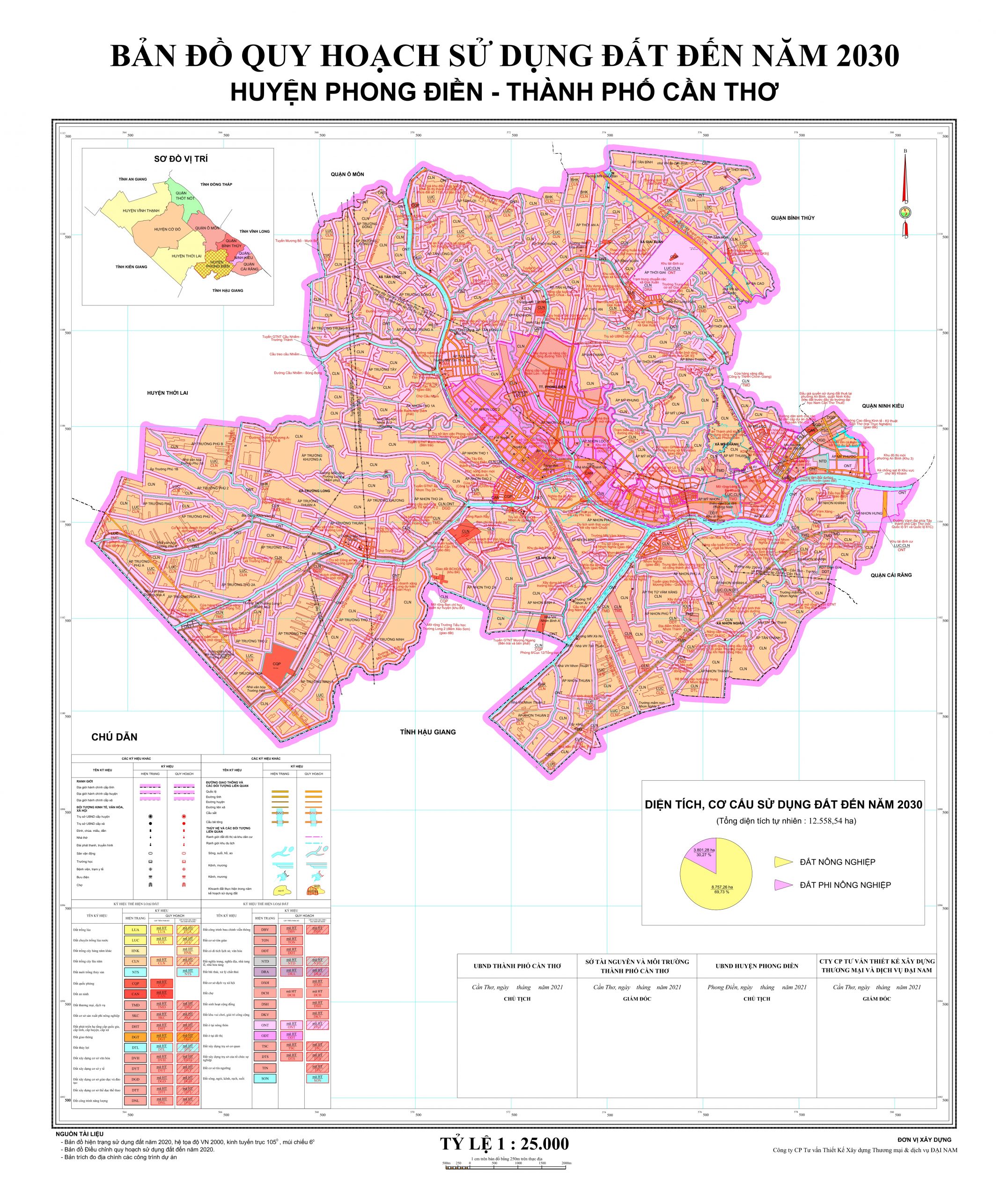 Bản đồ quy hoạch Huyện Phong Điền, Cần Thơ mới nhất