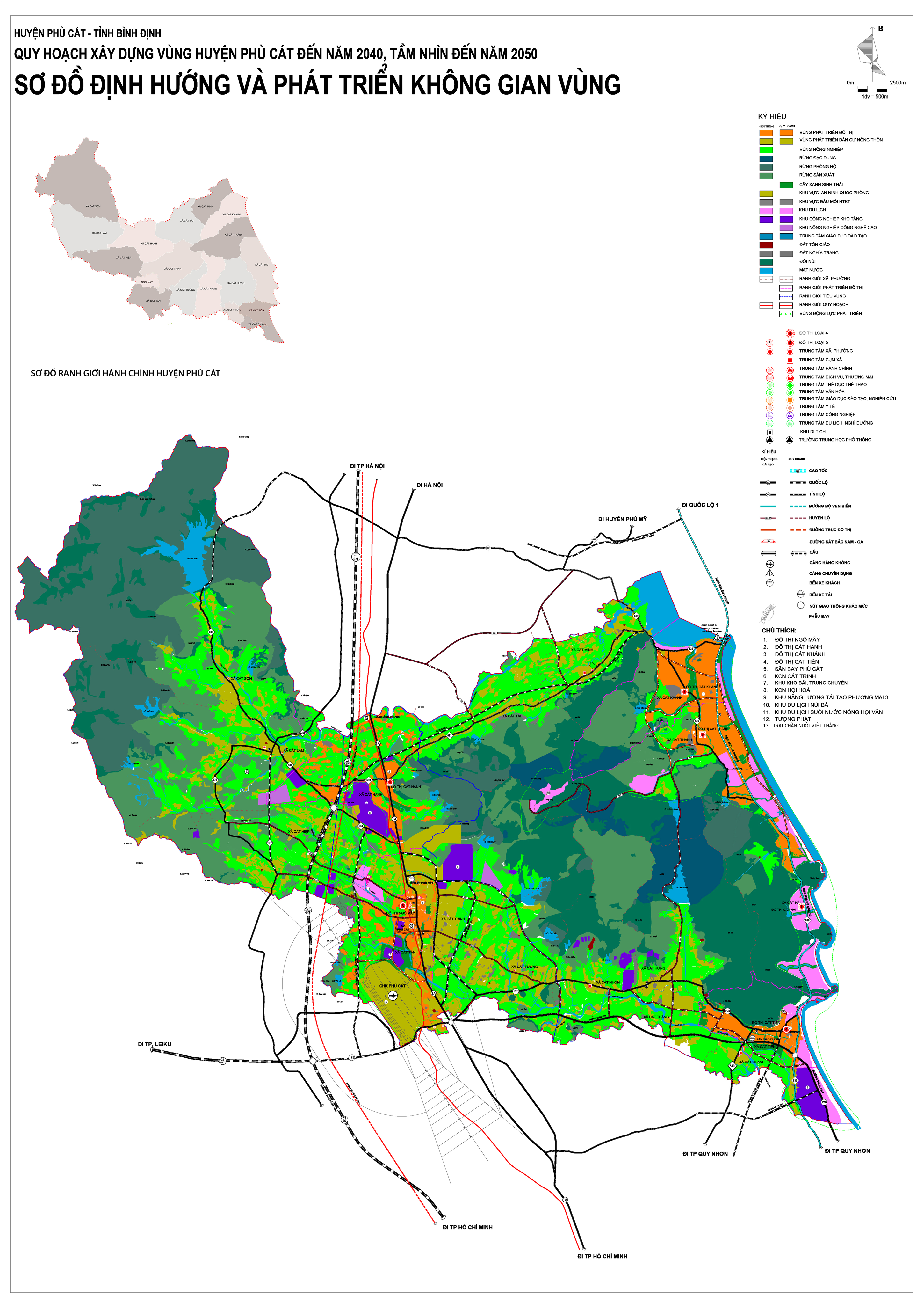 Bản đồ quy hoạch đô thị huyện Phù Cát – Tỉnh Bình Định
