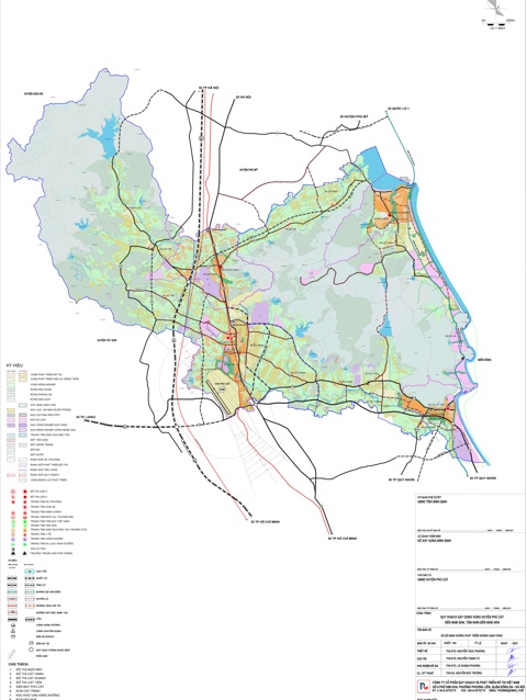 Bản đồ quy hoạch Huyện Phù Cát – Tỉnh Bình Định