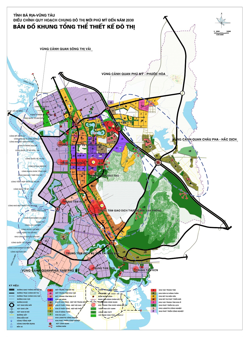 Bản đồ quy hoạch đô thị mới Phú Mỹ đến năm 2030