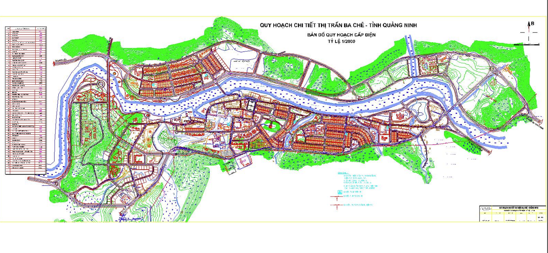 Bản đồ quy hoạch giao thông thị trấn Ba Chẽ