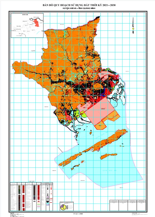 Bản đồ quy hoạch sử dụng đất huyện Hải Hà Quảng Ninh đến 2030
