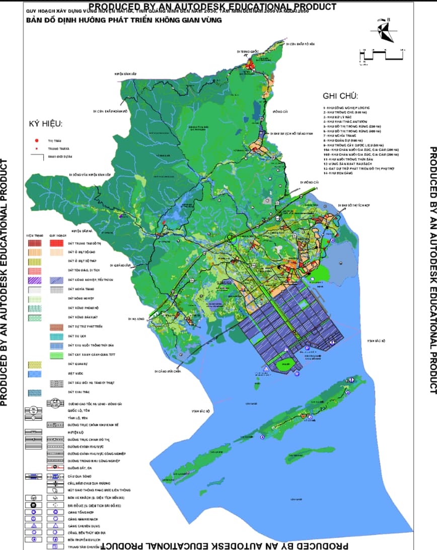 Bản đồ phân bố dân cư và sử dụng đất