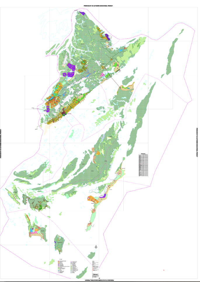 Bản đồ quy hoạch sử dụng đất huyện Vân Đồn Quảng Ninh