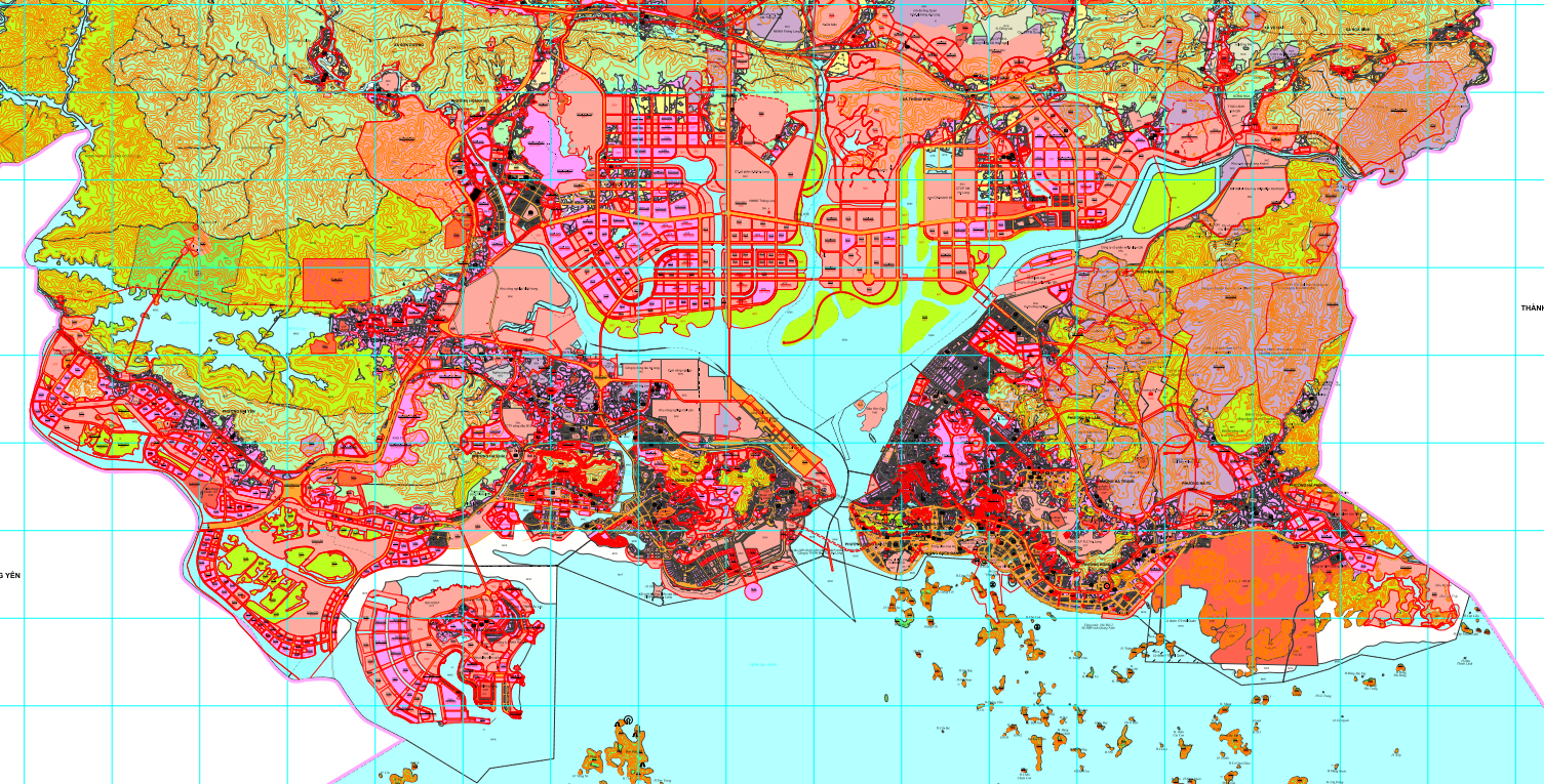 Bản đồ quy hoạch sử dụng đất thời kỳ 2021 - 2030 thành phố Hạ Long.