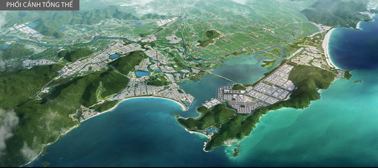 Phối cảnh tổng thể Đồ án ĐCQHCXD TP Quy Nhơn và vùng phụ cận đến năm 2035, tầm nhìn đến năm 2050