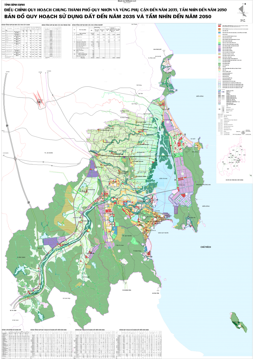 Bản đồ quy hoạch Thành phố Quy Nhơn – Tỉnh Bình Định