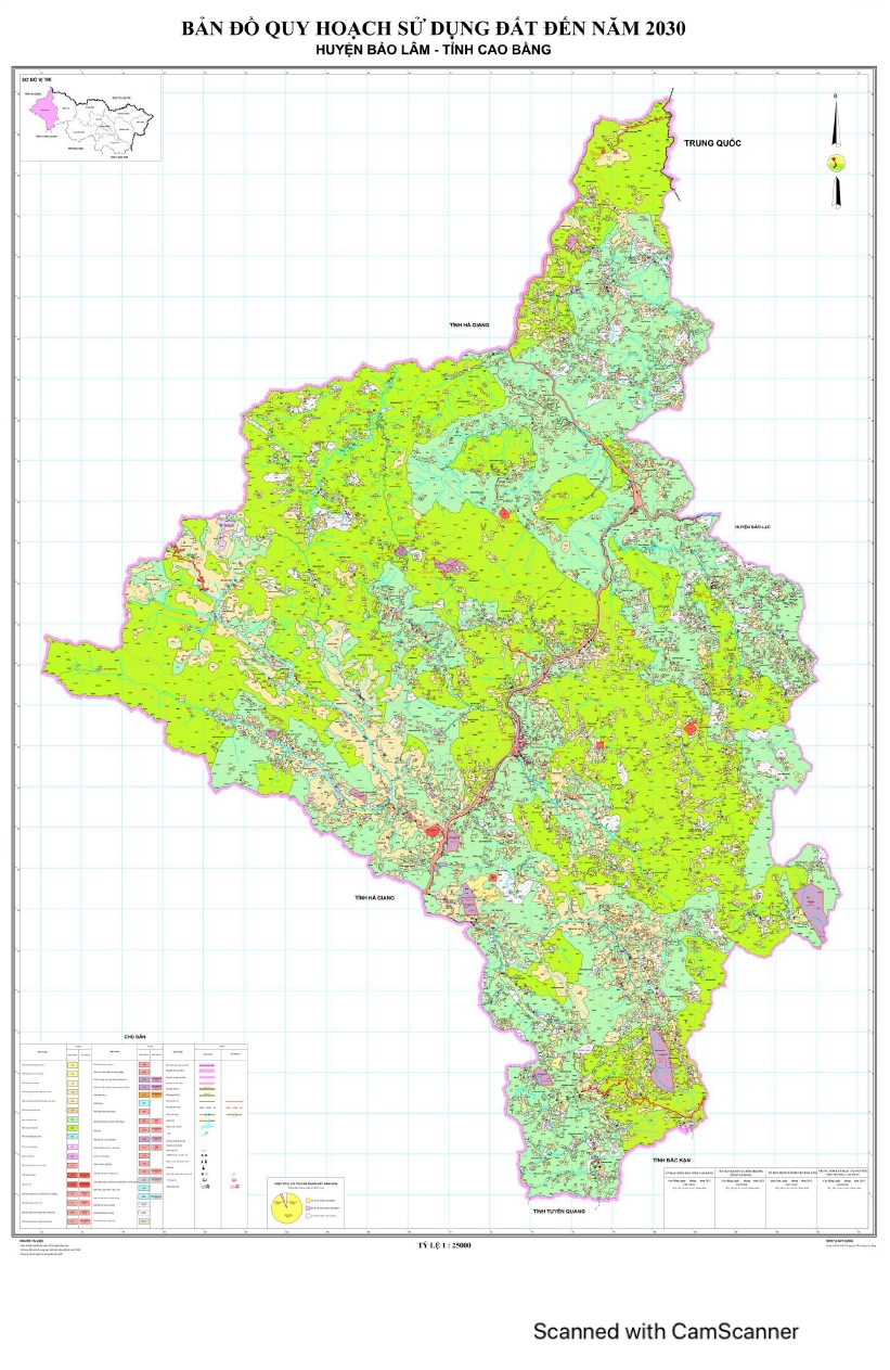 Bản đồ quy hoạch Huyện Bảo Lâm – Tỉnh Cao Bằng