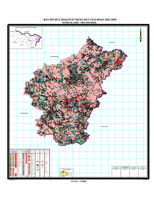 Bản đồ quy hoạch Huyện Hạ Lang – Tỉnh Cao Bằng