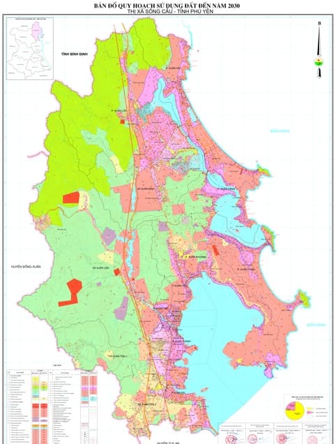 Bản đồ quy hoạch sử dụng đất thị xã Sông Cầu tỉnh Phú Yên