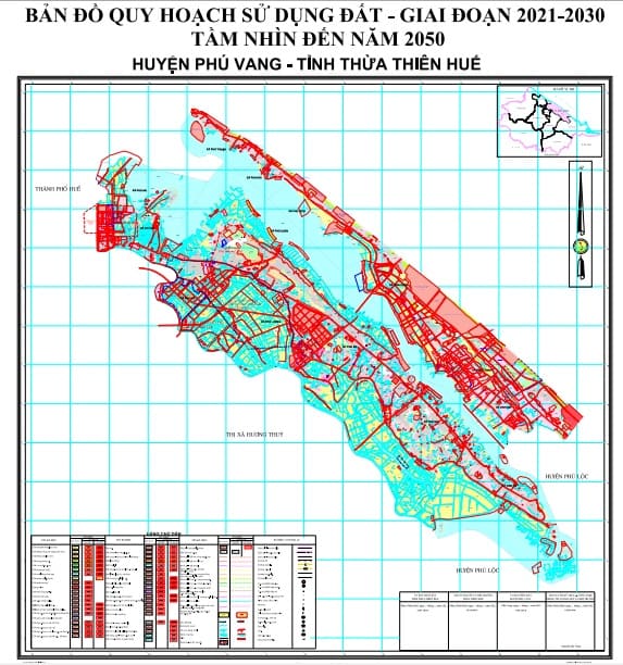 Bản đồ quy hoạch sử dụng đất huyện Phú Vang (giai đoạn 2021 - 2030)