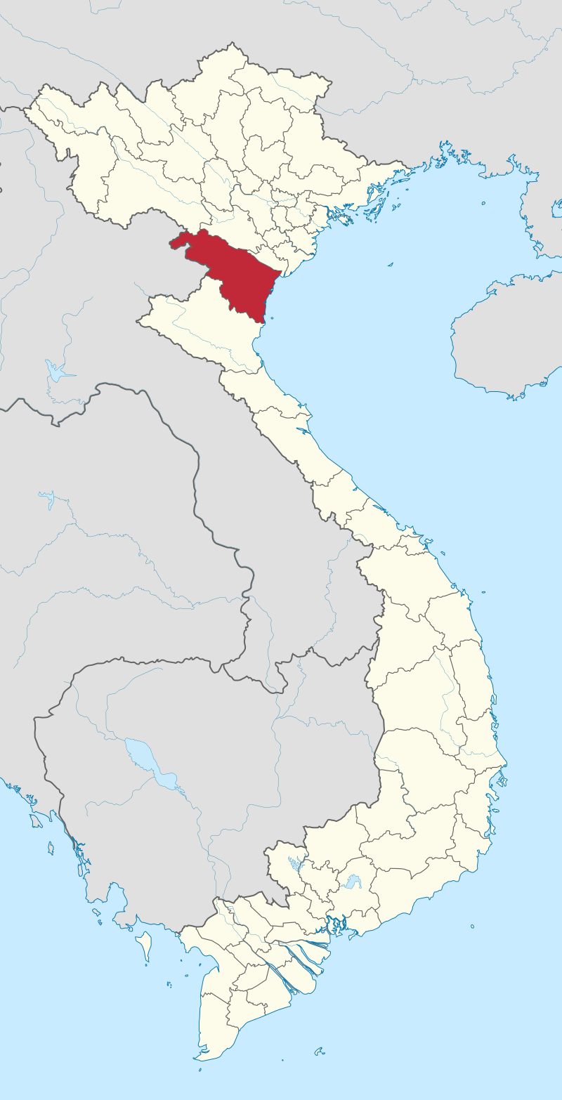 Thanh Hóa trên bản đồ Việt Nam