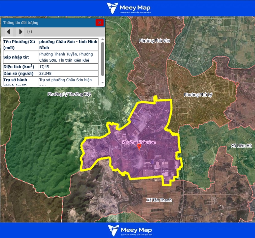 Bản đồ quy hoạch tỉnh Ninh Bình| Bản Đồ Sau Sáp Nhập 236 Bản đồ Phường Châu Sơn, Ninh Bình