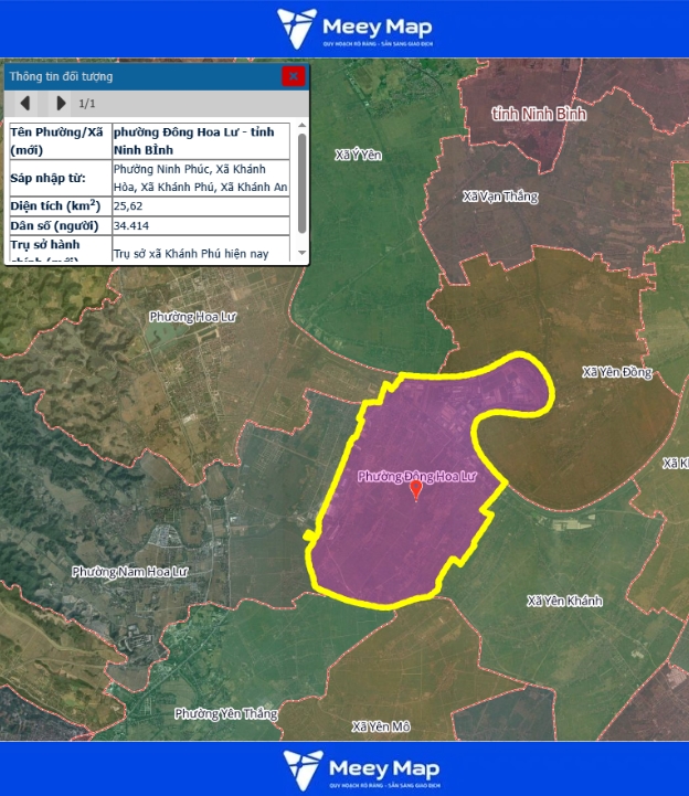 Bản đồ quy hoạch tỉnh Ninh Bình| Bản Đồ Sau Sáp Nhập 250 Bản đồ Phường Đông Hoa Lư, Ninh Bình