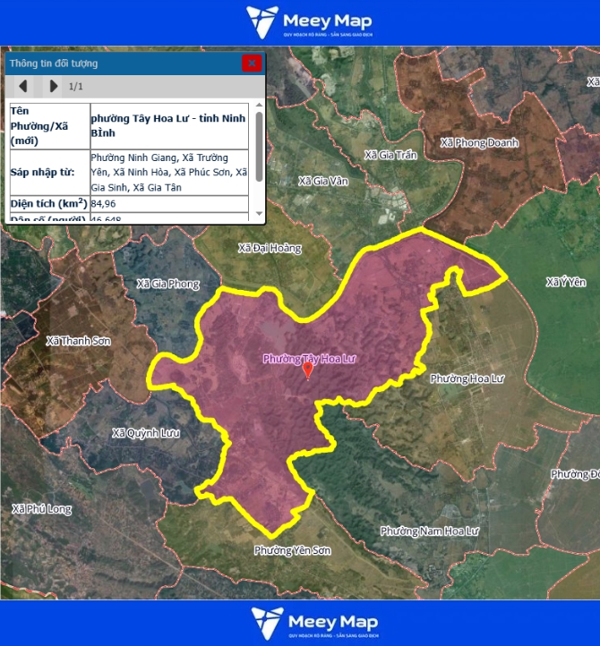 Bản đồ quy hoạch tỉnh Ninh Bình| Bản Đồ Sau Sáp Nhập 247 Bản đồ Phường Tây Hoa Lư, Ninh Bình