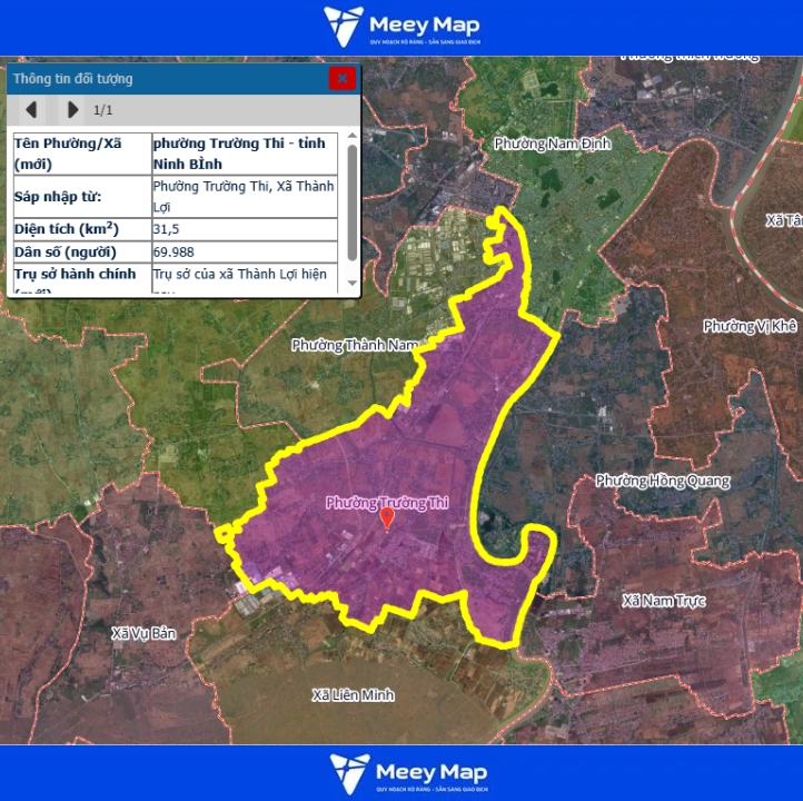 Bản đồ quy hoạch tỉnh Ninh Bình| Bản Đồ Sau Sáp Nhập 244 Bản đồ Phường Trường Thi, Ninh Bình