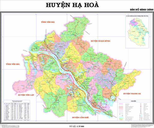 Ban do Quy hoach huyen Ha Hoa Phu Tho nam