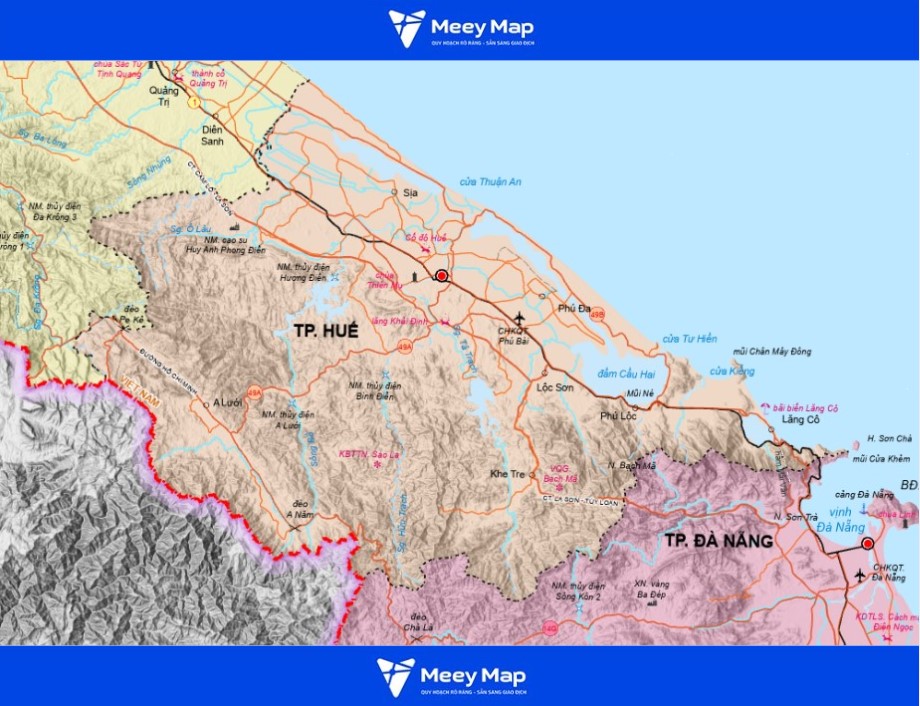 Bản đồ Tỉnh Thừa Thiên Huế 3 Bản đồ Tỉnh Thừa Thiên Huế