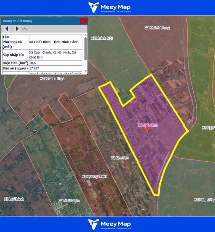Bản đồ quy hoạch tỉnh Ninh Bình| Bản Đồ Sau Sáp Nhập 216 Bản đồ Xã Chất Bình, Ninh Bình