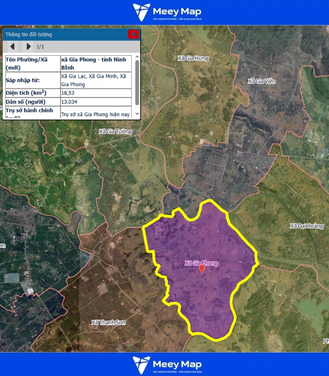 Bản đồ quy hoạch tỉnh Ninh Bình| Bản Đồ Sau Sáp Nhập 196 Bản đồ Xã Gia Phong, Ninh Bình
