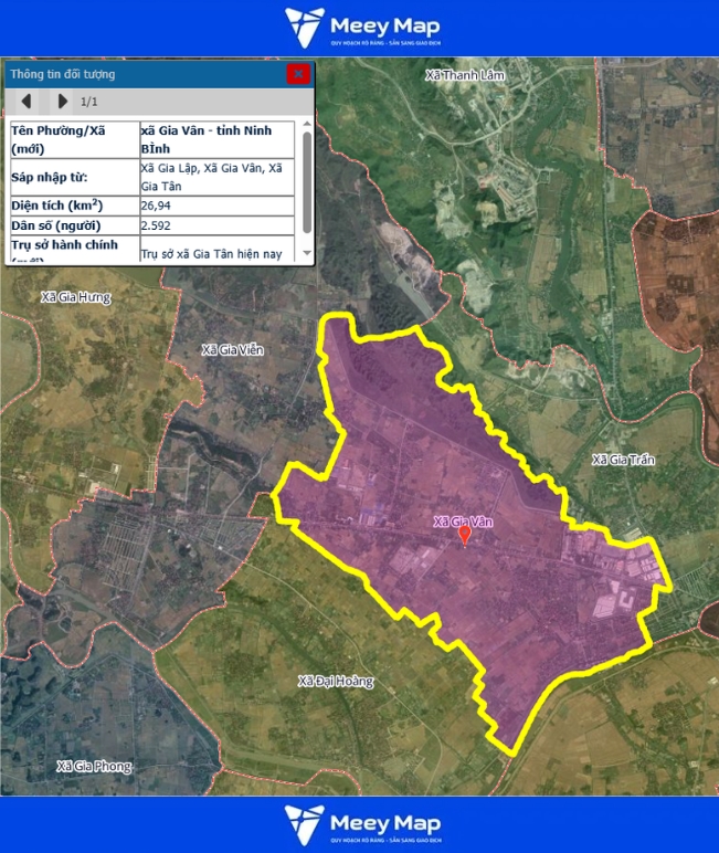 Bản đồ quy hoạch tỉnh Ninh Bình| Bản Đồ Sau Sáp Nhập 197 Bản đồ Xã Gia Vân, Ninh Bình