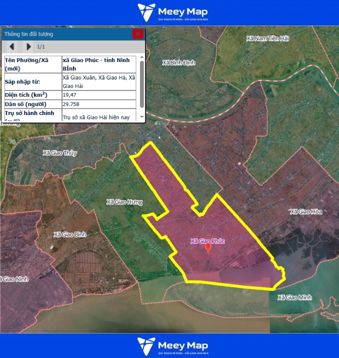 Bản đồ quy hoạch tỉnh Ninh Bình| Bản Đồ Sau Sáp Nhập 182 Bản đồ Xã Giao Phúc, Ninh Bình