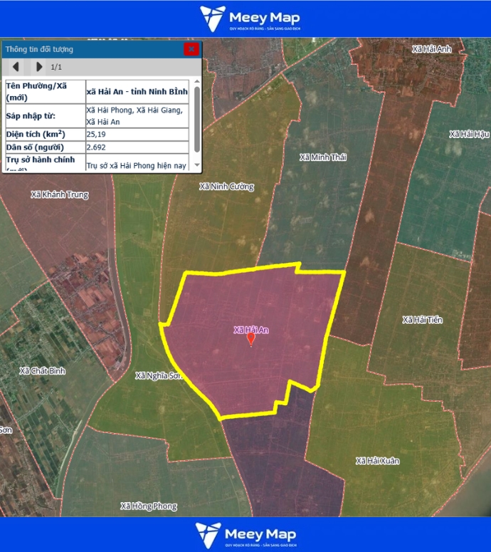 Bản đồ quy hoạch tỉnh Ninh Bình| Bản Đồ Sau Sáp Nhập 177 Bản đồ Xã Hải An, Ninh Bình