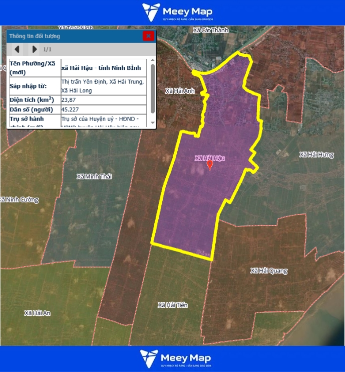 Bản đồ quy hoạch tỉnh Ninh Bình| Bản Đồ Sau Sáp Nhập 173 Bản đồ Xã Hải Hậu, Ninh Bình