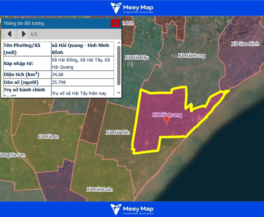 Bản đồ quy hoạch tỉnh Ninh Bình| Bản Đồ Sau Sáp Nhập 178 Bản đồ Xã Hải Quang, Ninh Bình