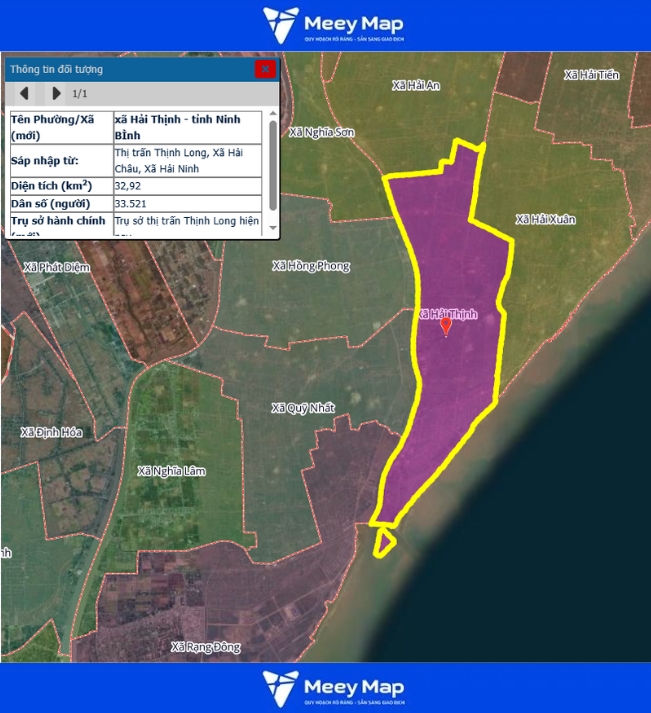 Bản đồ quy hoạch tỉnh Ninh Bình| Bản Đồ Sau Sáp Nhập 180 Bản đồ Xã Hải Thịnh, Ninh Bình