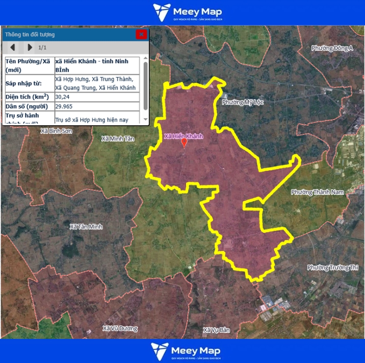 Bản đồ quy hoạch tỉnh Ninh Bình| Bản Đồ Sau Sáp Nhập 152 Bản đồ Xã Hiển Khánh, Ninh Bình