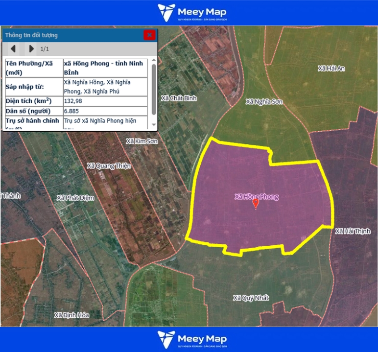 Bản đồ quy hoạch tỉnh Ninh Bình| Bản Đồ Sau Sáp Nhập 189 Bản đồ Xã Hồng Phong, Ninh Bình