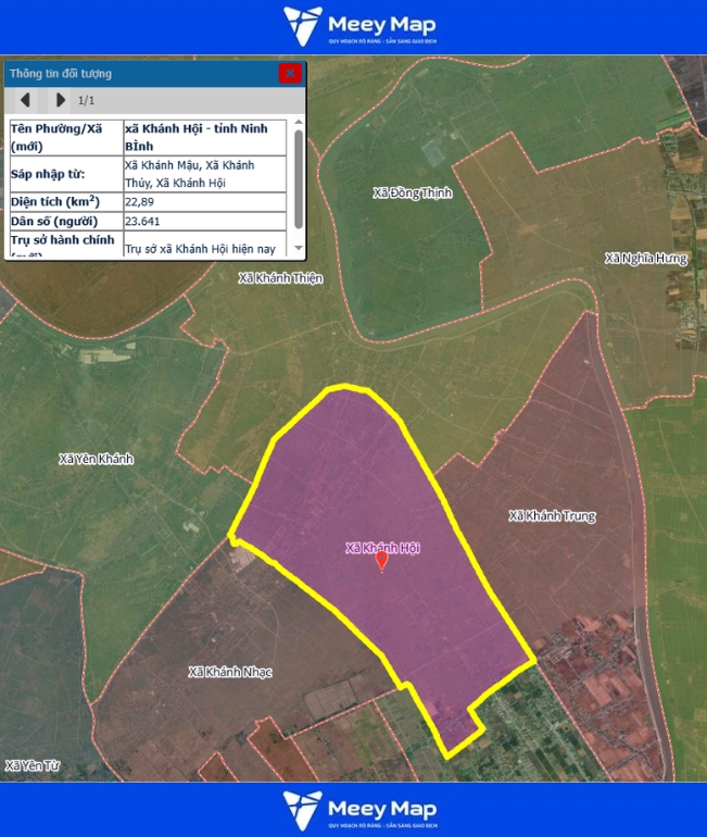 Bản đồ quy hoạch tỉnh Ninh Bình| Bản Đồ Sau Sáp Nhập 210 Bản đồ Xã Khánh Hội, Ninh Bình