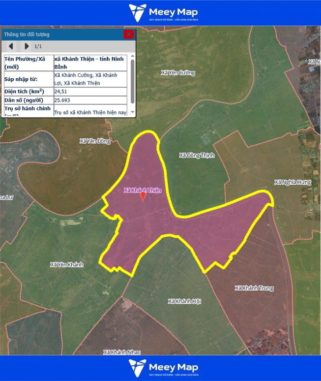 Bản đồ quy hoạch tỉnh Ninh Bình| Bản Đồ Sau Sáp Nhập 209 Bản đồ Xã Khánh Thiện, Ninh Bình
