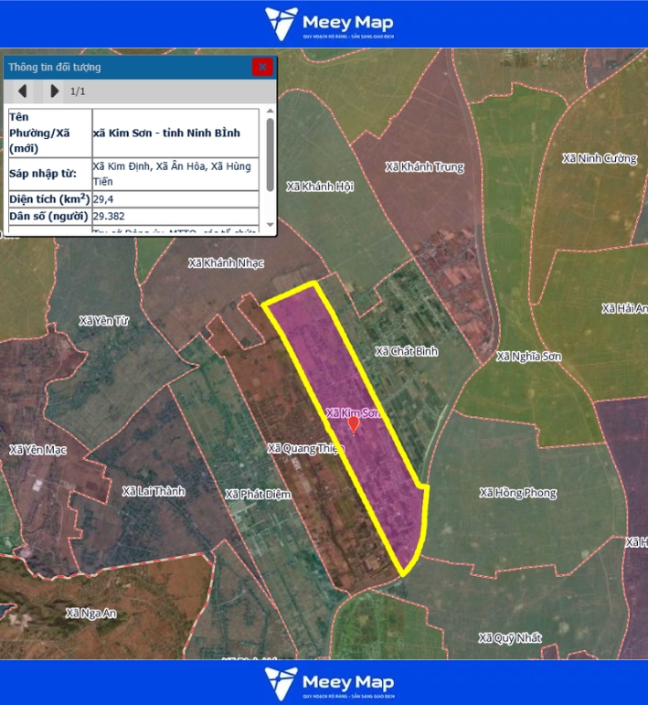 Bản đồ quy hoạch tỉnh Ninh Bình| Bản Đồ Sau Sáp Nhập 217 Bản đồ Xã Kim Sơn, Ninh Bình