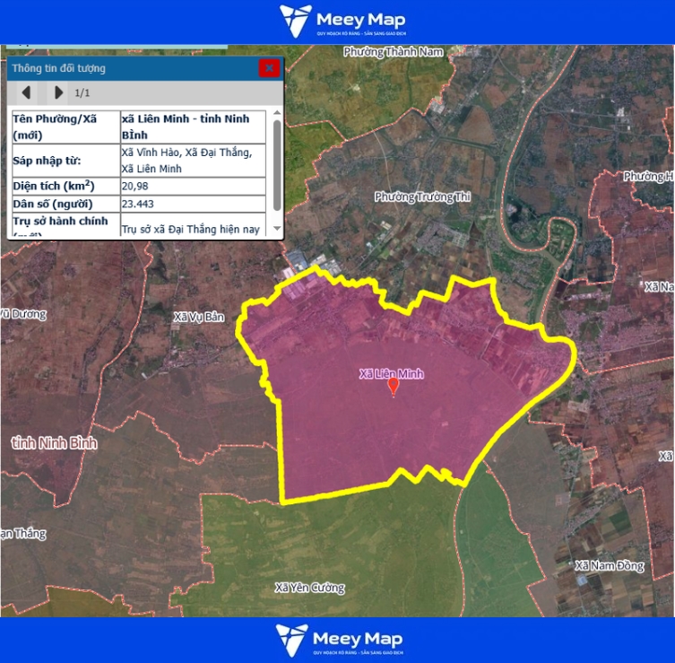 Bản đồ quy hoạch tỉnh Ninh Bình| Bản Đồ Sau Sáp Nhập 154 Bản đồ Xã Liên Minh, Ninh Bình