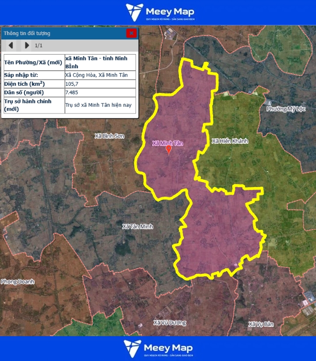 Bản đồ quy hoạch tỉnh Ninh Bình| Bản Đồ Sau Sáp Nhập 151 Bản đồ Xã Minh Tân, Ninh Bình