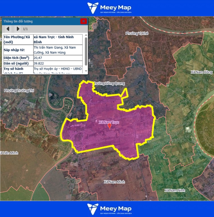 Bản đồ quy hoạch tỉnh Ninh Bình| Bản Đồ Sau Sáp Nhập 146 Bản đồ Xã Nam Trực, Ninh Bình