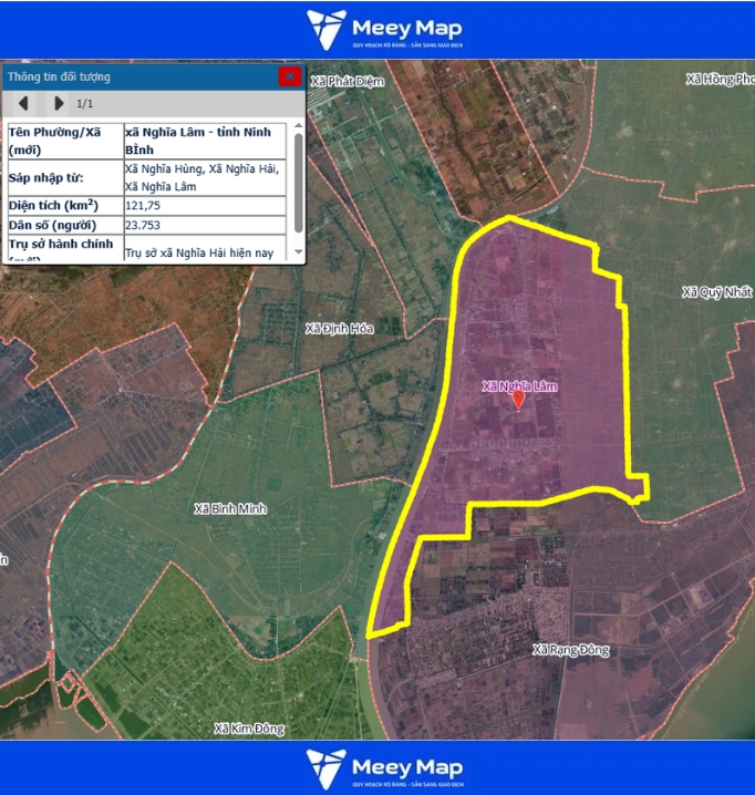 Bản đồ quy hoạch tỉnh Ninh Bình| Bản Đồ Sau Sáp Nhập 191 Bản đồ Xã Nghĩa Lâm, Ninh Bình