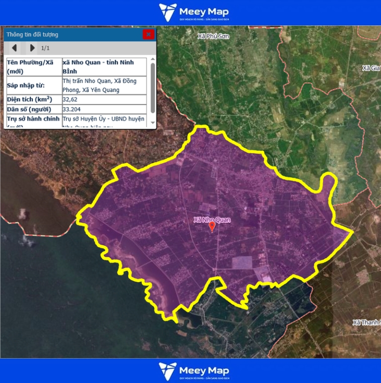 Bản đồ quy hoạch tỉnh Ninh Bình| Bản Đồ Sau Sáp Nhập 199 Bản đồ Xã Nho Quan, Ninh Bình