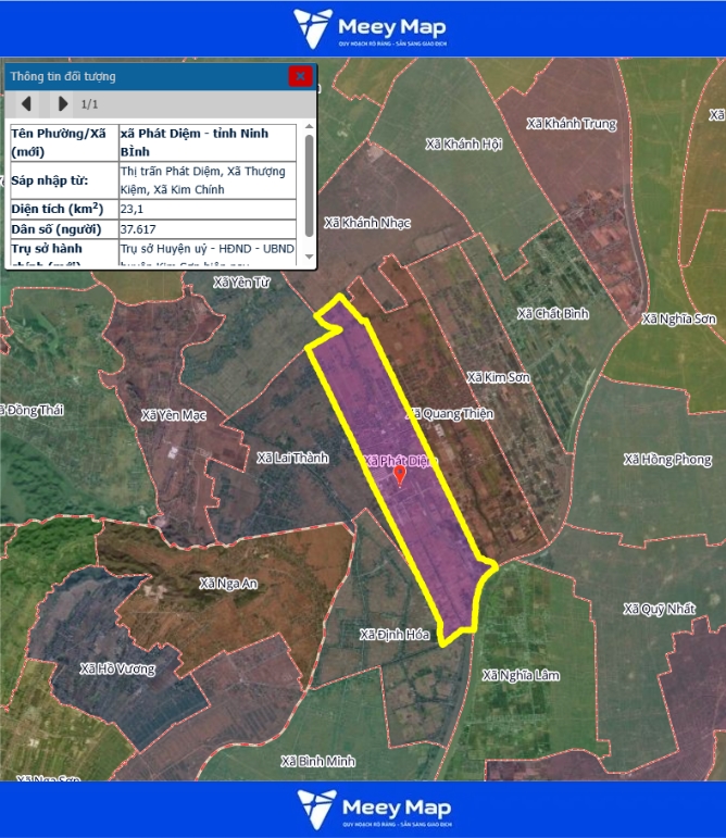 Bản đồ quy hoạch tỉnh Ninh Bình| Bản Đồ Sau Sáp Nhập 219 Bản đồ Xã Phát Diệm, Ninh Bình