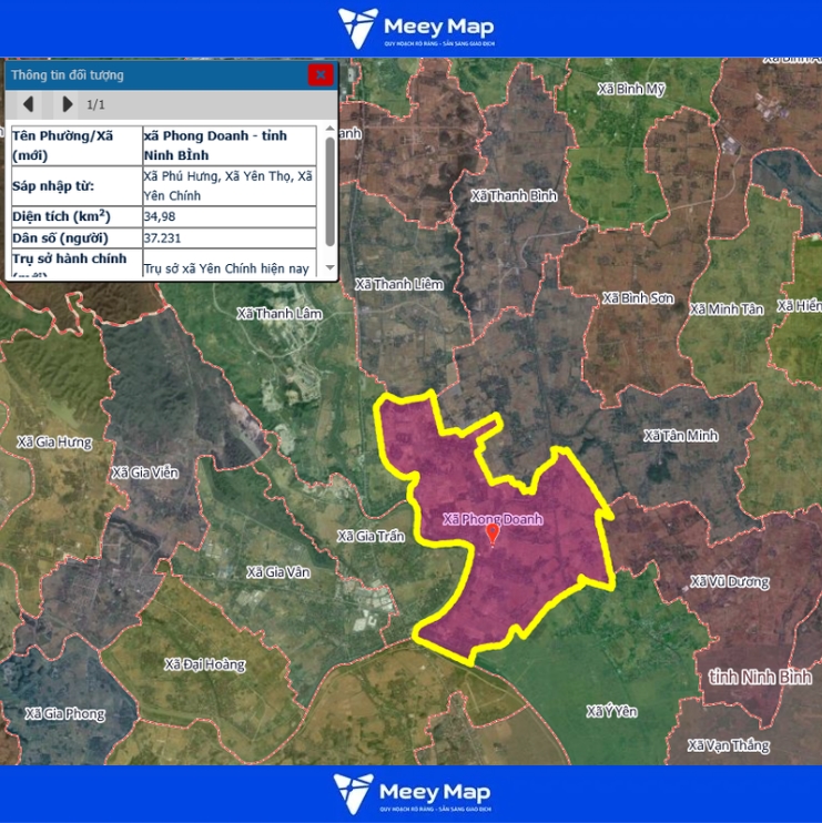 Bản đồ quy hoạch tỉnh Ninh Bình| Bản Đồ Sau Sáp Nhập 161 Bản đồ Xã Phong Doanh, Ninh Bình