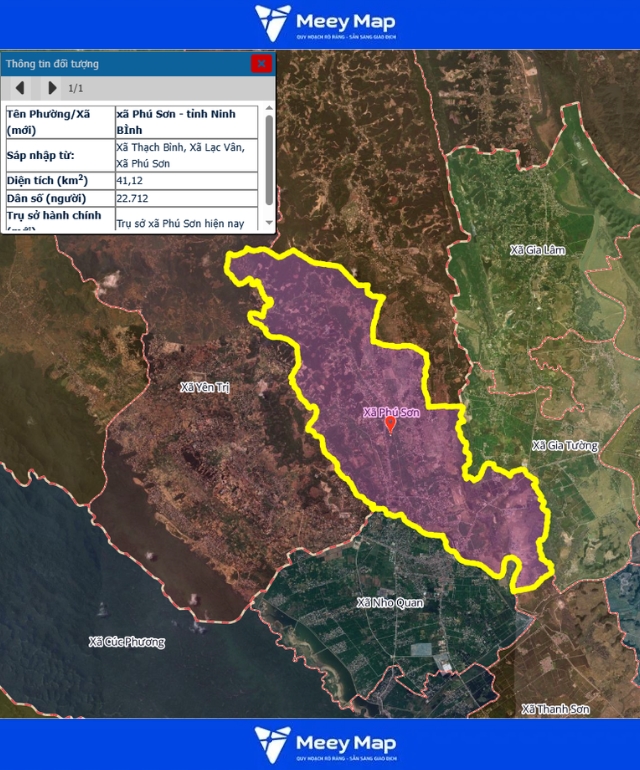 Bản đồ quy hoạch tỉnh Ninh Bình| Bản Đồ Sau Sáp Nhập 202 Bản đồ Xã Phú Sơn, Ninh Bình