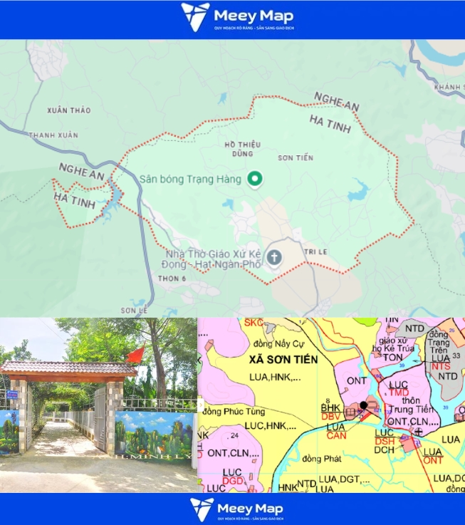Bản đồ quy hoạch Huyện Hương Sơn, Hà Tĩnh| Kế hoạc sử dụng đất 3 Bản đồ Xã Sơn Tiến, huyện Hương Sơn