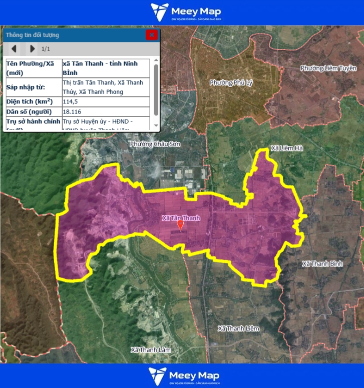 Bản đồ quy hoạch tỉnh Ninh Bình| Bản Đồ Sau Sáp Nhập 135 Bản đồ Xã Tân Thanh, Ninh Bình