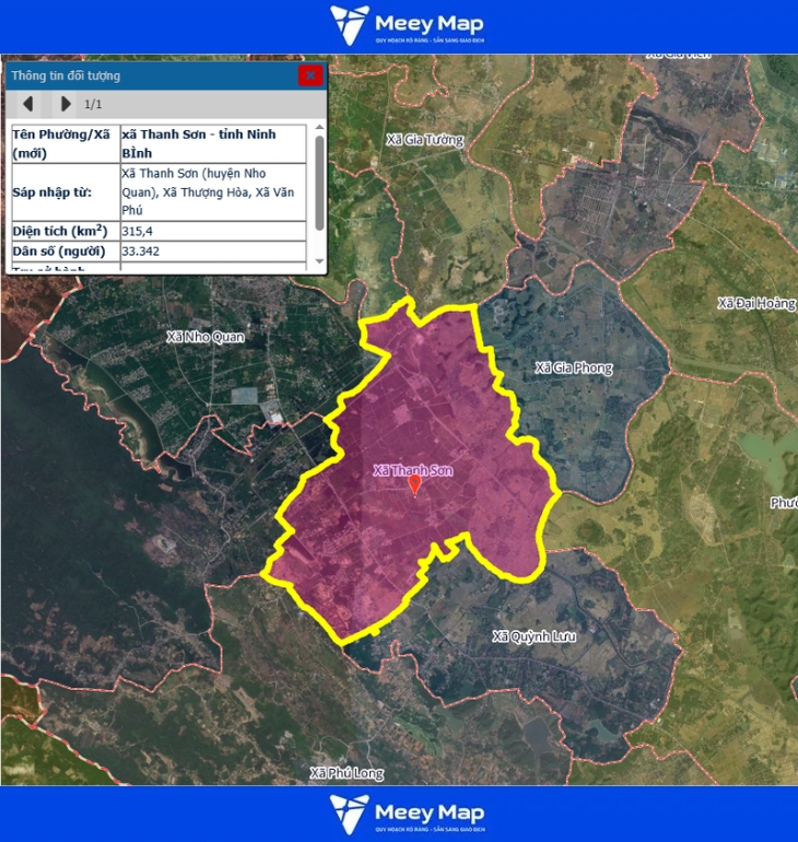 Bản đồ quy hoạch tỉnh Ninh Bình| Bản Đồ Sau Sáp Nhập 205 Bản đồ Xã Thanh Sơn, Ninh Bình