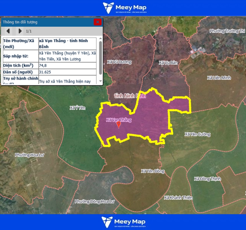 Bản đồ quy hoạch tỉnh Ninh Bình| Bản Đồ Sau Sáp Nhập 158 Bản đồ Xã Vạn Thắng, Ninh Bình
